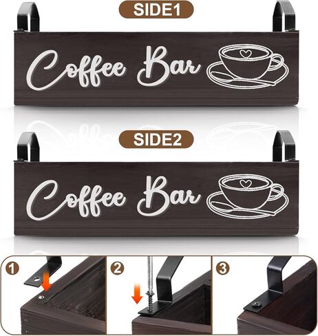 كيهتووي منظم محطة القهوة، منظم ملحقات بار القهوة الخشبي لسطح الطاولة، سلة تخزين حامل كبسولات القهوة لكوب كيه مع مقبض، علبة سكر الشاي لتزيين بار القهوة in Kuwait