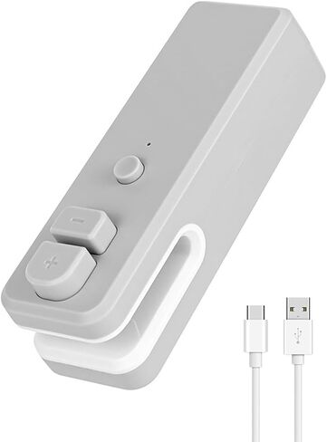 اداة اغلاق اكياس رقائق صغيرة 2 في 1 مع اداة تقطيع حرارية قابلة لاعادة الشحن بسعة 400 مللي امبير في الساعة مع كيبل USB نوع سي - رمادي in Kuwait