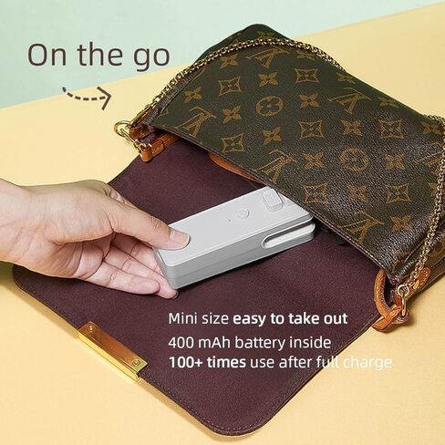 اداة اغلاق اكياس رقائق صغيرة 2 في 1 مع اداة تقطيع حرارية قابلة لاعادة الشحن بسعة 400 مللي امبير في الساعة مع كيبل USB نوع سي - رمادي in Kuwait