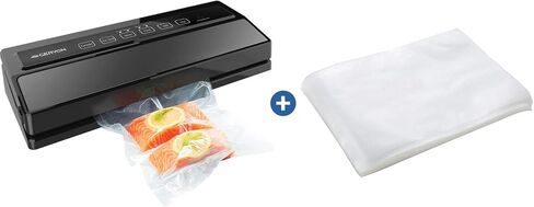 ماكينة غلق الهواء من جيريون باللون الأسود و20 كيسًا من أكياس تفريغ الهواء in Kuwait