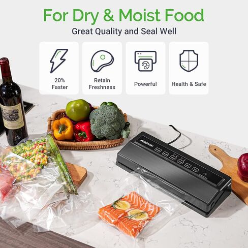 ماكينة غلق الهواء من جيريون باللون الأسود و20 كيسًا من أكياس تفريغ الهواء in Kuwait