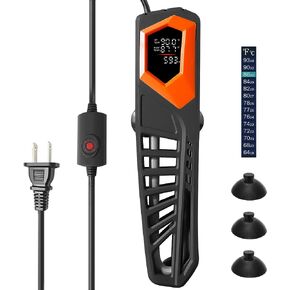 HITOP 500W Digital Aquarium Heater, Submersible Large Fish Tank Heater with Temperature Display and External Controller for Fish Tank up to 150Gallon