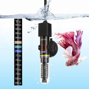 DaToo Mini Aquarium Heater 25W Small Fish Tank Heater 25 Watt with Free Thermometer Sticker in Saudi Arabia