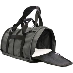 SturdiBag Medium Pet Travel Carrier: Flexible Height for Cat and Dog Soft Sided with Safety Clips and Seatbelt Straps| BLACK, 15" x 12" x 12" (PN: SB1.5-PRO-BL) in Saudi Arabia
