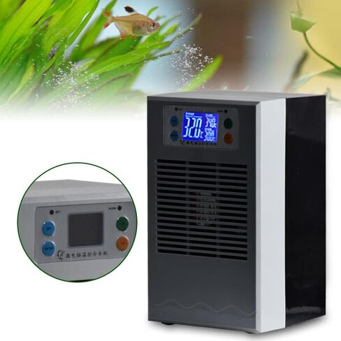 YIYIBYUS Aquarium Water Chiller Fish Shrimp Tank Cooler Industrial LCD Display Water Cooling Machine 100W Fish Tank Chillers for Fish Shrimp in Kuwait