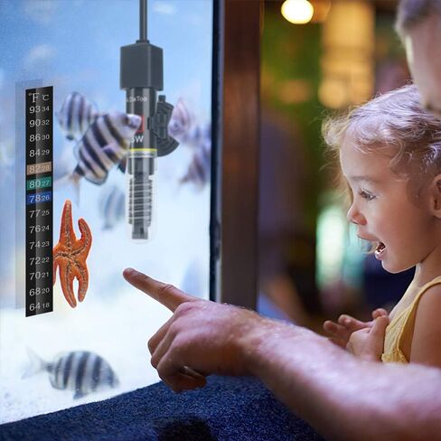 DaToo Mini Aquarium Heater 25W سخان حوض أسماك صغير 25 وات مع ملصق مجاني لميزان الحرارة in Saudi Arabia