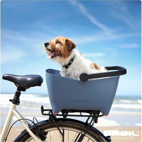 سلة دراجة باسيل بادي للحيوانات الأليفة - من قماش الدنيم الباهت in Kuwait