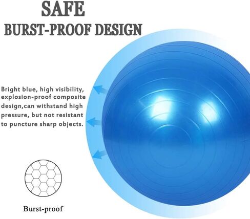 Horse Ball Training Toy, Anti-Burst Horse Exercise Ball Toy with Inflator Pump for Horse Lamb Goat Enterainment Toy Ball (22 Inch, Blue) in Saudi Arabia
