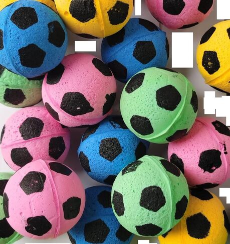 Foam Soccer Balls Cat Toys for Indoor Cats Cat Balls (12 Pcs Individual Color Balls) in Saudi Arabia