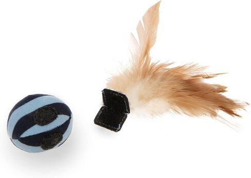 Petlinks Batty Boing Soft Spring & Feather Cat Toy - Orange, One Size in Saudi Arabia