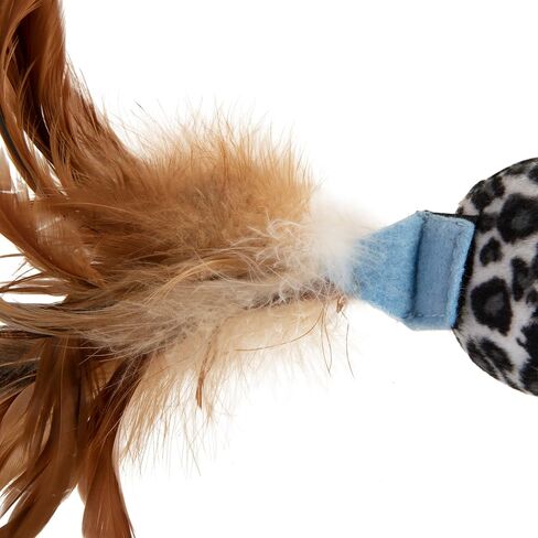 Petlinks Batty Boing Soft Spring & Feather Cat Toy - Orange, One Size in Saudi Arabia