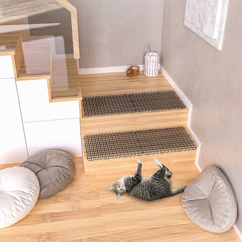 16 X 13 Inch Scat Mat for Cats, 16 Pack Cat Scat Mat - Indoor/Outdoor Pet Solution for Plants, Furniture in Saudi Arabia