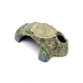 JIHAQUA Resin Large Turtle Tank Accessories Reptile Hideouts Cave Habitat Decor for Gecko Leopard Lizards Toad