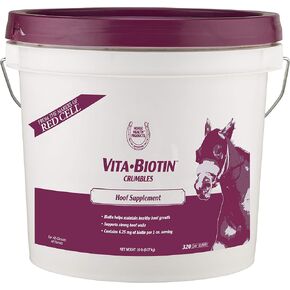 Horse Health Vita Biotin Crumbles Horse Hoof Supplement, Biotin Supplement Supports Healthy Hoof Growth, Strong Walls, Prevents Cracks & Chipping, 3 lbs, 48-Day Supply in Saudi Arabia