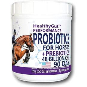HealthyGut™ Probiotics for Horses Dietary Supplement, All-Natural Digestive System Maintenance Formula (30 Days)