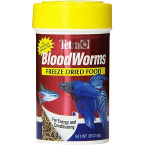 Tetra BloodWorms 0.25 Oz, Freeze-Dried Food for Freshwater and Saltwater Fish, Seafood (Pack of 1) in Saudi Arabia