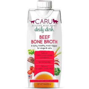 Caru Daily Dish Chicken Bone Broth, Topper – Dogs & Cats – 17.6 oz, 1 Pack in Saudi Arabia