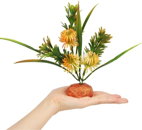 woledoe نباتات Monstera وهمية، ديكور تررم الزواحف، ملحقات خزان التنين الملتحي تناسب أبو بريص المتوج السحلية الحرباء الكرة بايثون الأفعى الضفدع in Kuwait