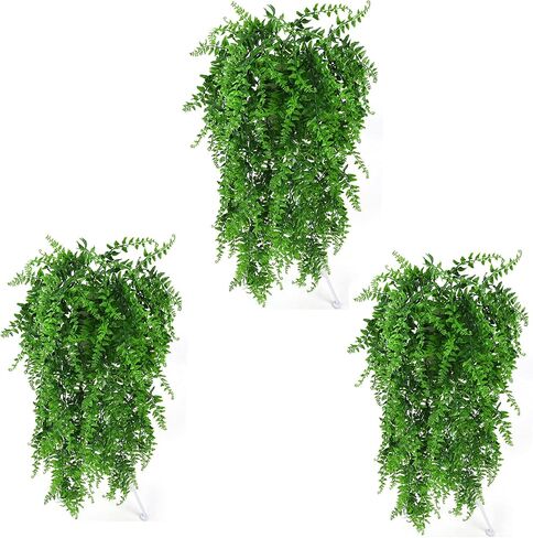 HERCOCCI 2 حزمة نباتات الزواحف، نباتات تررم المعلقة الكروم أوراق اصطناعية ديكورات الموائل مع كوب الشفط للتنين الملتحي الناسك السلطعون السحلية الأفعى أبو بريص الحرباء in Kuwait