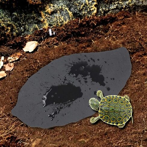 طبق صخور للزواحف من Linifar بتصميم السلحفاة منصة طعام صخرية لتزيين الموطن والتنين الملتحي السحالي المتوجج برص الحرباء الأفعى in Kuwait