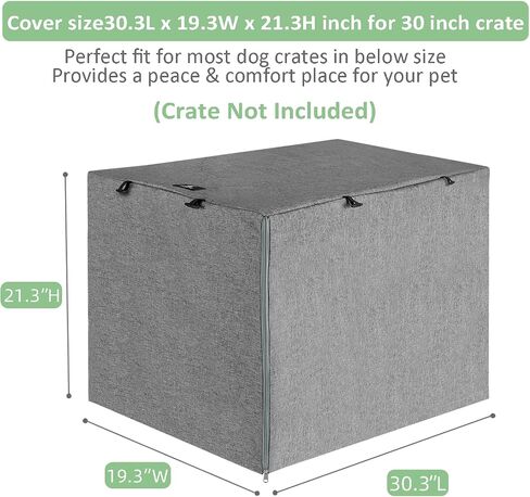 X-ZONE PET Double Door Dog Crate Cover - Polyester Pet Kennel Cover (Fits 24 30 36 42 48 inches Wire Crate) (42Inch, Tan) in Saudi Arabia