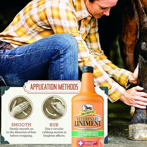 Absorbine Veterinary Liniment Liquid, Topical Relief for Muscle, Joint & Arthritis Pain, 16oz Bottle in Saudi Arabia
