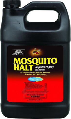 Farnam Mosquito Halt Repellent Spray for Horses, Ready-to-Use Fly and Bug Spray, 32 Fluid Ounces, One Quart Bottle with Trigger Sprayer in Saudi Arabia