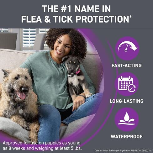 FRONTLINE Plus Flea and Tick Treatment for X-Large Dogs Up to 89 to 132 lbs., 3 Treatments in Saudi Arabia