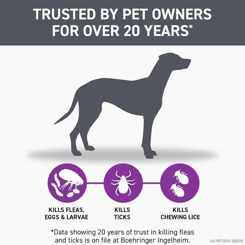 FRONTLINE Plus Flea and Tick Treatment for X-Large Dogs Up to 89 to 132 lbs., 3 Treatments in Saudi Arabia