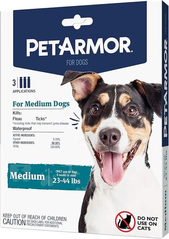 PetArmor for Dogs, Flea and Tick Treatment for Large Dogs (45-88 Pounds), Includes 3 Month Supply of Topical Flea Treatments in Kuwait