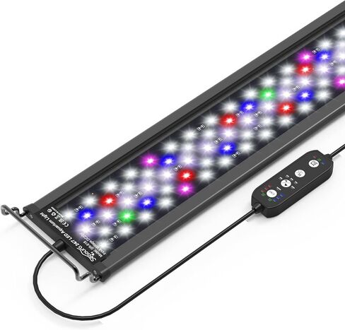 SEAOURA 24/7 Led Aquarium Light for Plants Growth-Full Spectrum, 12-18 Inch in Kuwait