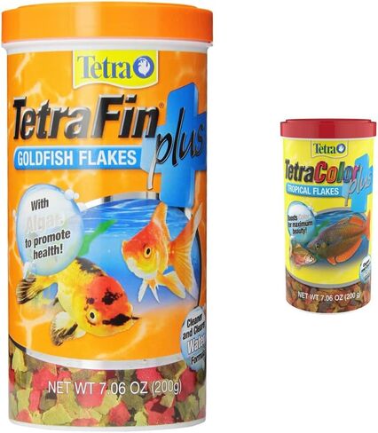 TetraFin Goldfish Food Flakes and TetraColor Tropical Fish Food Flakes in Saudi Arabia