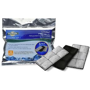 PetSafe Drinkwell Premium Pet Fountain Replacement Carbon Filters,Cat Water Fountain Filters, Contains 50% More Carbon (Pack of 12)