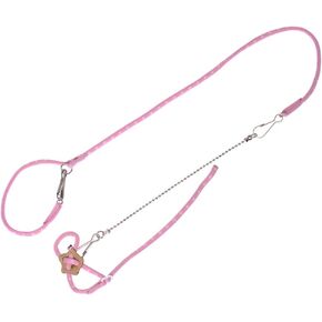 Adjustable Leash Harness with Bell for Rat Mouse Squirrel Guinea Pig Walking Training (Blue) in Saudi Arabia