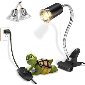 Reptile UV Bulb, 2 Pack Reptile 50W UVB Bulbs, Habitat Basking Heat Bulb, UVB Light Bulb, Reptile Heat Lamp Bulb for Terrarium(E27,110V)