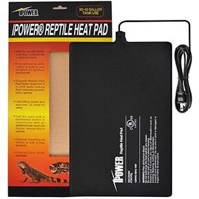 iPower 8 by 12-Inch Reptile Heat Mat Under Tank Heater Terrarium Heating Pad Ideal for Spider Snake Tarantula Hermit Crab Turtle, Black in Kuwait