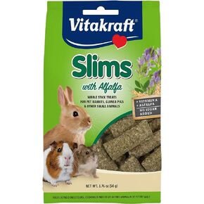 Vitakraft Slims Small Animal Treats - Carrot - Crispy Nibble Stick Treat - 1.76 oz
