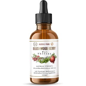 Pet Therapy Blushwood Berry EBC-46 Tincture - 60ML - Maximum Strength - Lab Tested and Certified - Gentle, Oral and Topical Alcohol-Free Formula - Immune and Cell Support
