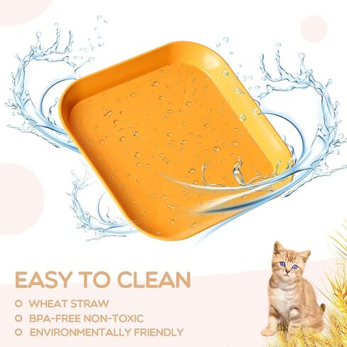 16 Pieces Cat Food Bowl Set, 6 inch Whisker Fatigue Free Cat Bowls,Small Flat Cat Dish, Shallow Pet Feeding Dish or Plate for Cats and Small Dogs (8 Colours) in Saudi Arabia
