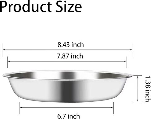 Stainless Steel Cat Feeder, 6.14 inch Wide Shallow Cat Bowls with Whisker Relief, Includes Non-Slip Placemat, Set of 8 for Small Dog & Cat in Saudi Arabia