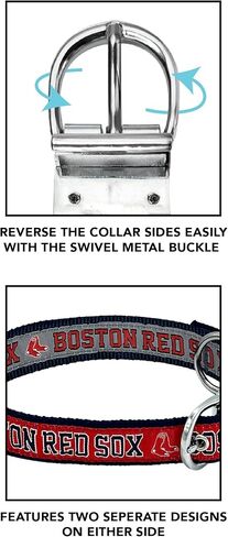 Pets First ST Louis Cardinals Reversible MLB Dog Collar,Large. Premium Home & Away Two-Sided Pet Collar Adjustable with Metal Buckle. Your Favorite Baseball Team, Dogs & Cats,Team Color,SLC-3280-LG in Saudi Arabia
