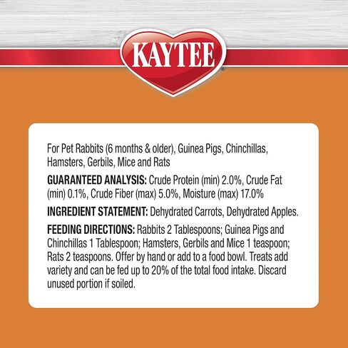kaytee وجبة خفيفة طبيعية مع الأطعمة الفائقة للخنازير الغينية الأليفة والأرانب والهامستر والحيوانات الصغيرة الأخرى، والبطاطا الحلوة والتوت البري، 3 أونصات in Kuwait