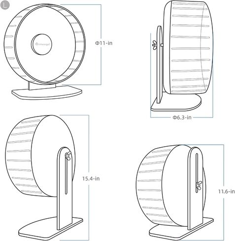 Niteangel Super-Silent Hamster Exercise Wheels: Quiet 10 inch Running Wheel in Saudi Arabia