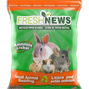 Fresh News Recycled Paper Bedding, Small Animal Bedding, 40 Liters, Packaging May Vary in Saudi Arabia