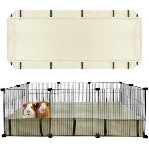 Guinea Pig Waterproof Cage Liner 28in x14in,Guinea Pig Loft Liner,Guinea Pig Cage Canvas Bottom Replacement Beige(C&C 2X1) in Saudi Arabia