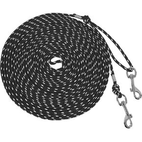 Reflective Cat Leash -30FT Cat Cable Out Leash Escape Proof Walking Leads Yard Long Leash Durable Safe Personalized Extender Leash Traning Play Outdoor for Puppies/Kittens/Rabbits/Small Animals