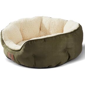 Asvin Small Dog Bed for Small Dogs, Cat Beds for Indoor Cats, Pet Bed for Puppy and Kitty, Extra Soft & Machine Washable with Anti-Slip & Water-Resistant Oxford Bottom, Grey, 20 inches in Saudi Arabia