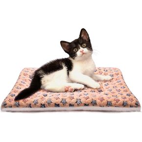 FJWYSANGU Pet Blanket Premium Fluffy Flannel Cushion Soft and Warm Mat for Dogs Cats Small Size Animal Blue Stars