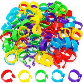 200Pcs 8mm Coturnix Quail Leg Bands Baby Chick Leg Bands Pigeon Bands Chicken Leg Bands 8/16/20/25mm