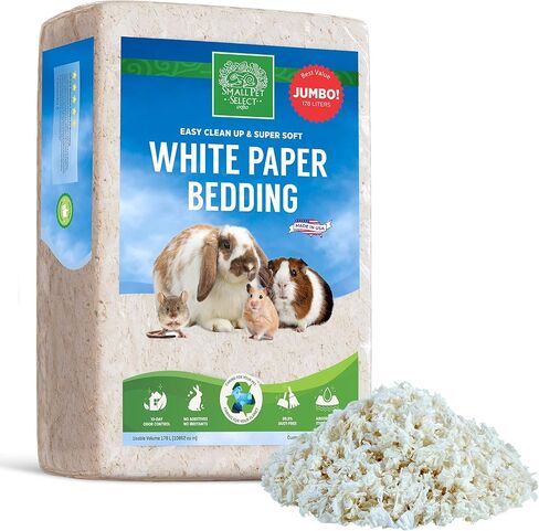 مفروشات من الورق الأبيض غير المبيض من Small Pet، سعة 56 لتر، رقم الموديل: SMWB in Kuwait